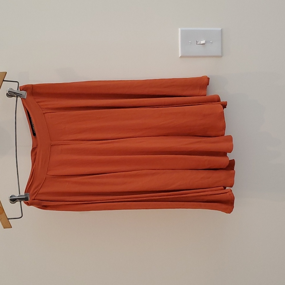 Top Shop Orange high waist skirt